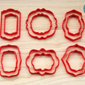 Vintage Frames & Borders | Geometric Shapes Cookie Cutters, Cake and Fondant Decorates