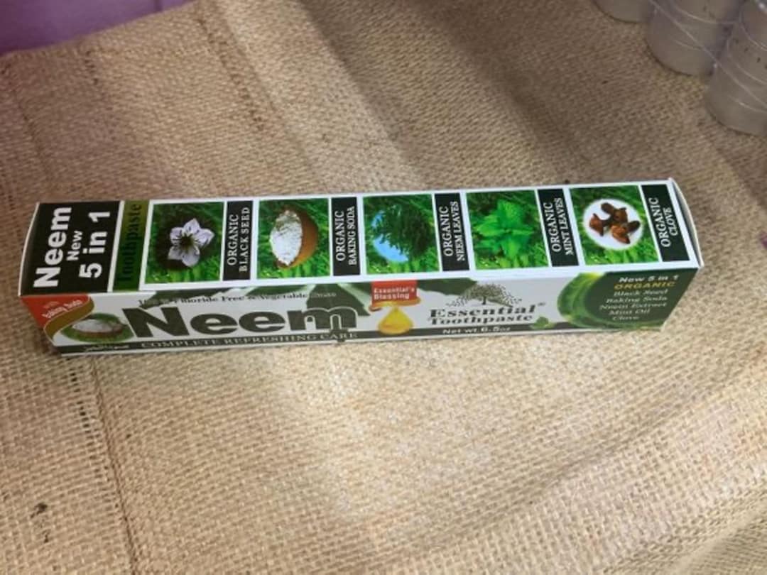100% Fluoride Free Neem Natural Toothpaste - Etsy