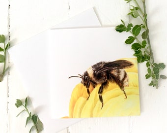Bee Greeting Cards, Honey Bee Art, Beekeeper Gifts for Women, Bumble Bee Gifts for Friends, Honey Bee Birthday Cards for Sister, Bee Cards