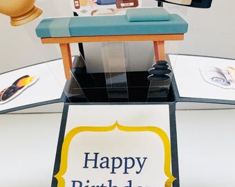 Personalised Spa Themed 3D Greeting/Gift Card