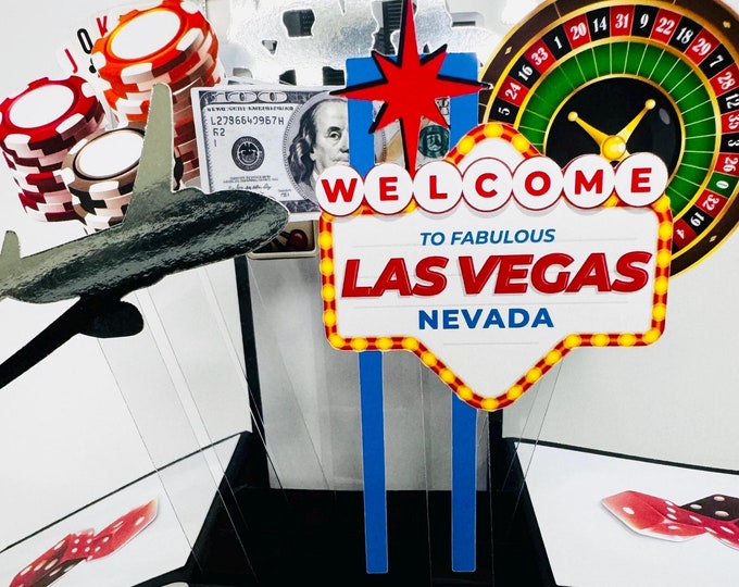 Las Vegas Card in a box/3D card