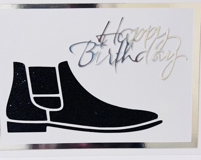 Mens Shoe Birthday Card