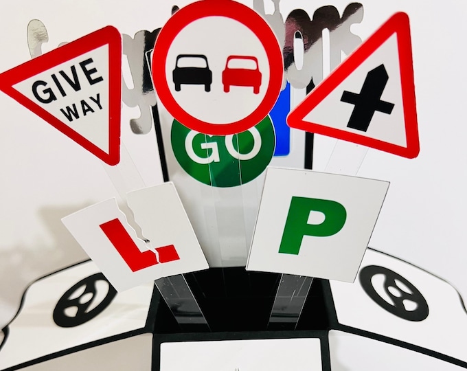 Driving Test Pass/Happy Birthday Card in a box/3D card