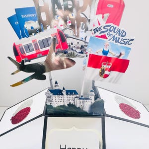 Salisburgo - Austria Cartolina in una scatola/Cartolina 3D