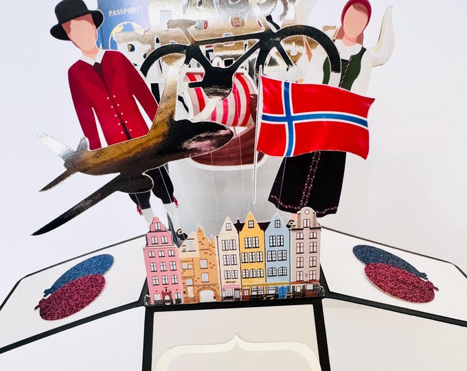 Norway Card in a box/3D card