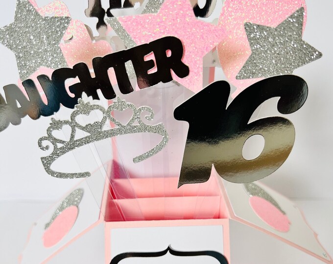 Girl Sweet 16 Card in a box/3D card