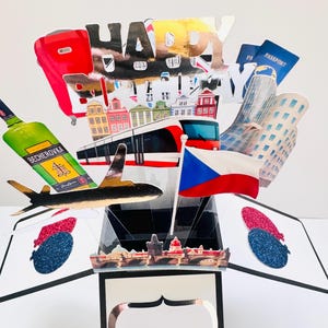 Prag Karte in einer Box/3D-Karte