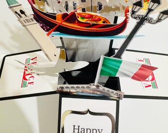 Personalised Venice Themed 3D Greeting/Gift Card