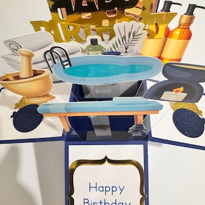 NOUVEAU ! Carte Spa dans une boîte/carte 3D