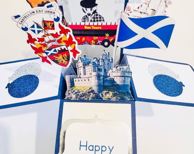 Edinburgh Scotland  Card in a box/3D card