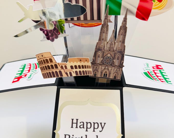 Personalisable Rome Themed 3D Greeting/gift Card