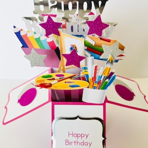Carta d'artista in una scatola/carta 3D