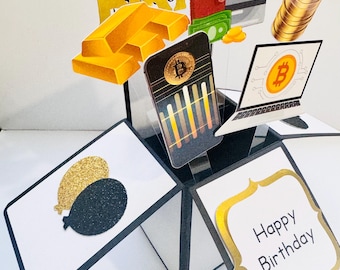 Personalised Crypto Themed 3D Greeting/Gift Card