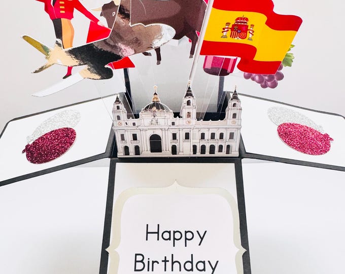 Madrid Card in a box/3D card
