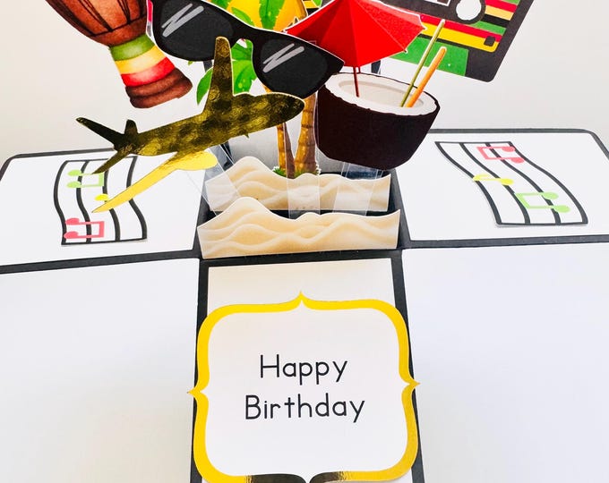 Caribbean Card in a box/3D card