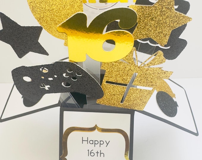Xbox Birthday Card in a box/Pop up box