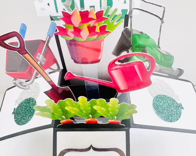Gardening Themed 3D Gift Card
