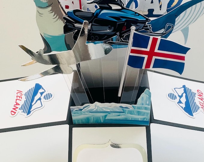 Personalisable Iceland Themed 3D Greeting/Gift Card
