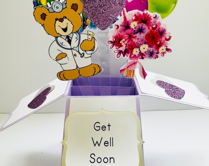 Get Well soon card in a box/3D card