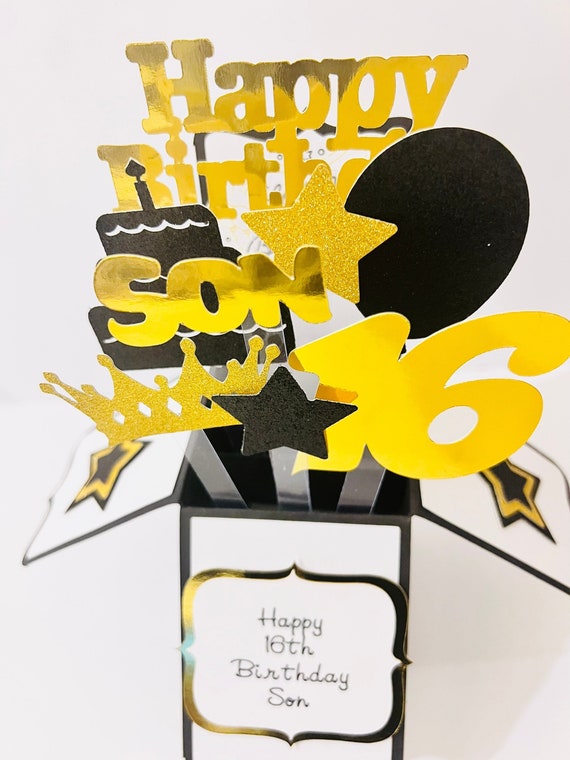 Boy 16th Birthday Card in a Box/3d Card Etsy