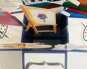 Personalised Artist Themed 3D Greeting/Gift Card