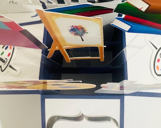 Personalised Artist Themed 3D Greeting/Gift Card