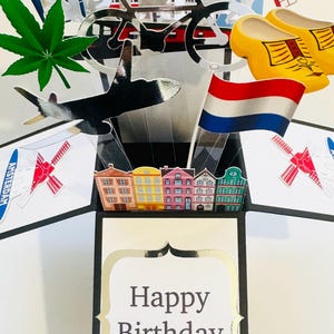 Personalised Amsterdam Themed 3D Greeting/Gift Card