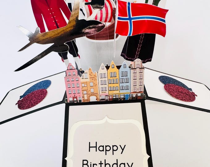 Norway Card in a box/3D card