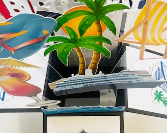 Personalised Cruise Themed 3D Greeting/Gift Card