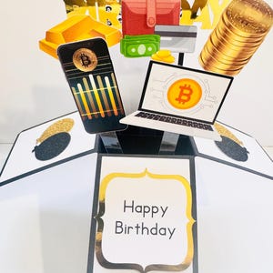 Crypto Card dans une boîte/carte 3D
