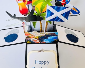 Personalised Tenerife Themed 3D Greeting/Gift Card