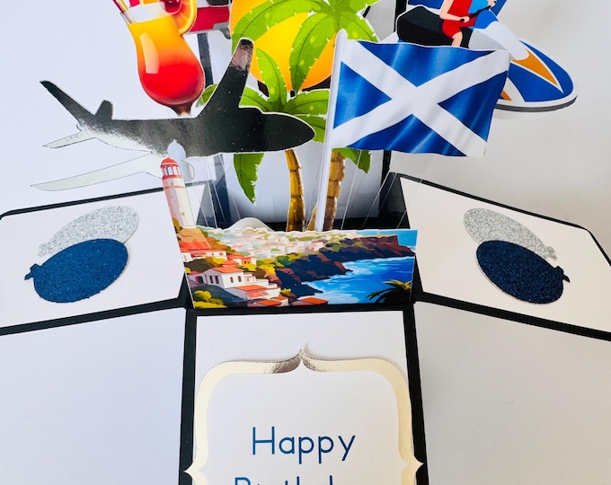 Personalised Tenerife Themed 3D Greeting/Gift Card