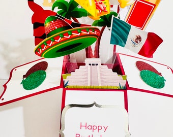 Mexico Card in a box/3D card