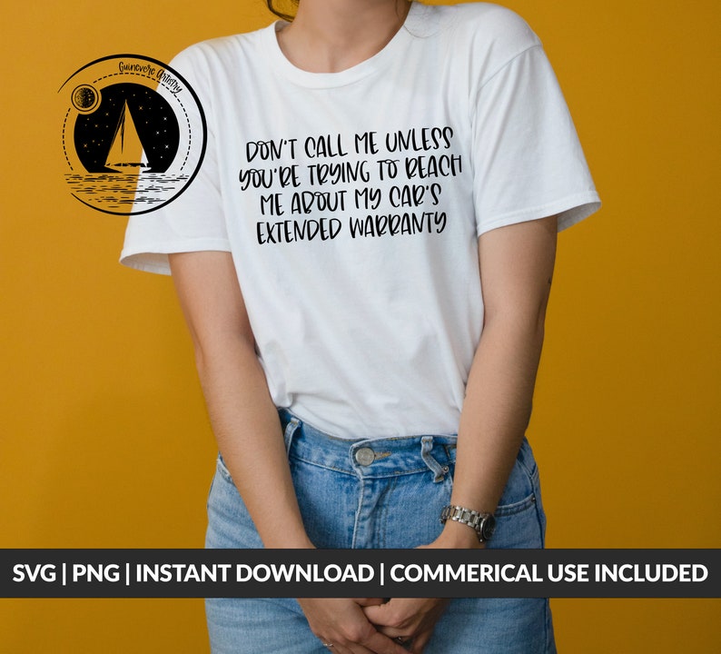 Car's Extended Warranty Joke PNG SVG Commercial Use Etsy