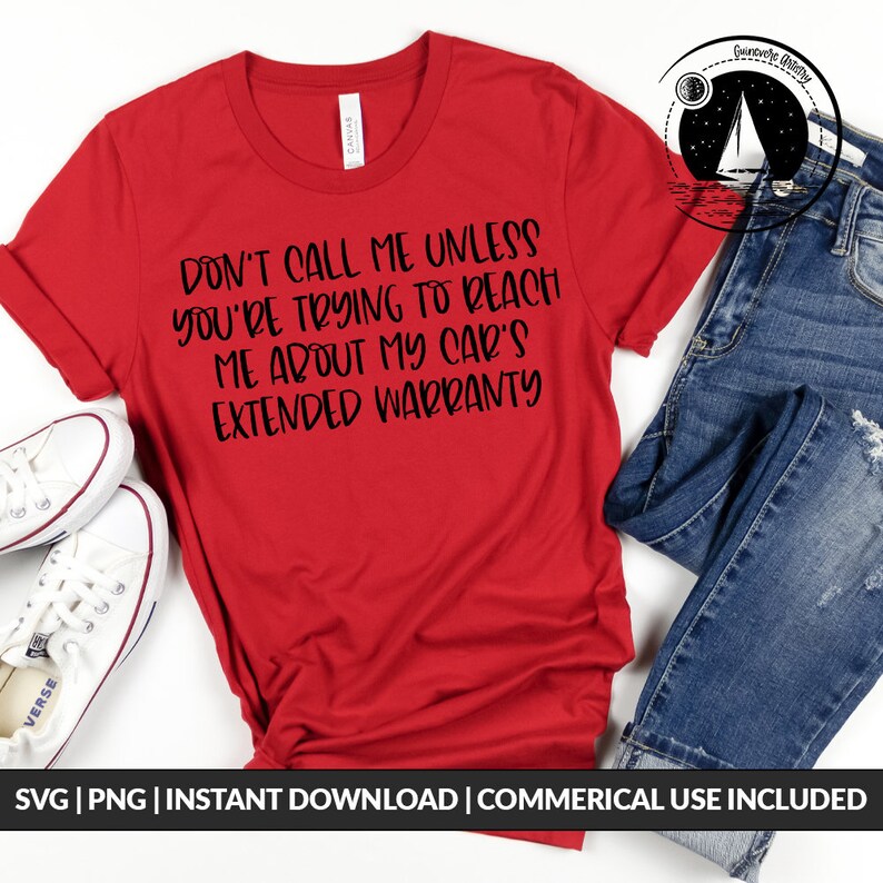 Car's Extended Warranty Joke PNG SVG Commercial Use Etsy