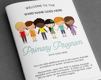 Lds Primary Program | Etsy