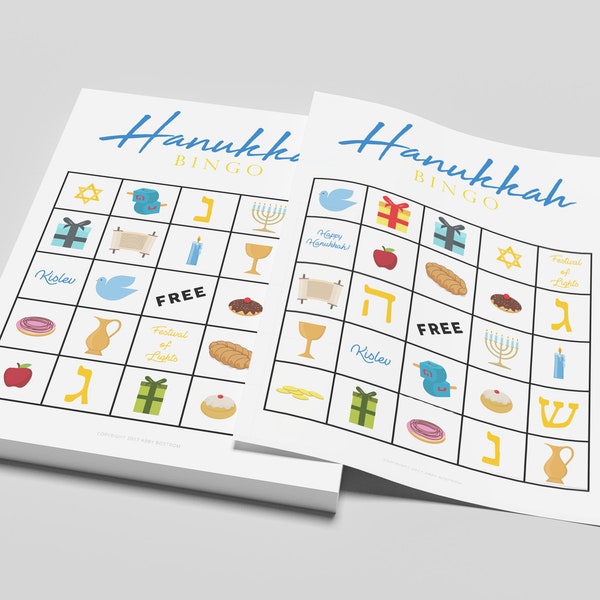 Hanukkah Bingo Hanukkah Games Kids Hanukkah Game Hanukkah Menorah Hanukkah Decor Yeshiva