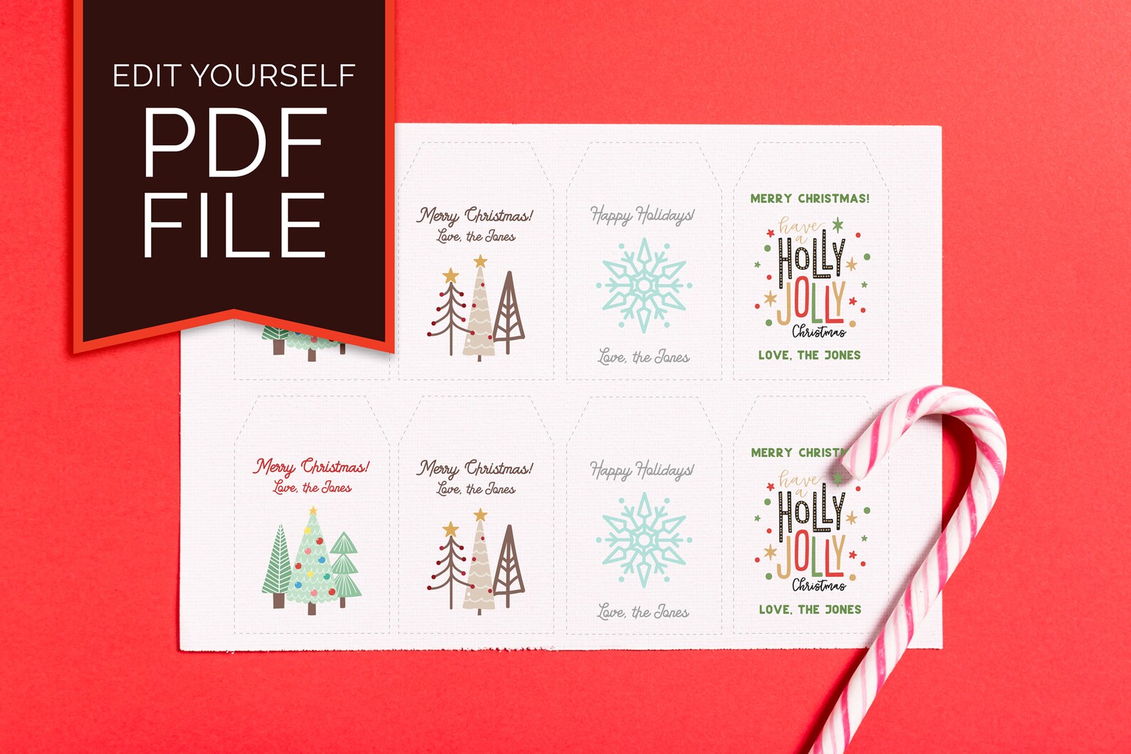 Christmas Gift Tag Template Editable Christmas Gift Tag PDF Etsy Christmas Gift Tag Template Editable Christmas Gift Tag PDF Etsy