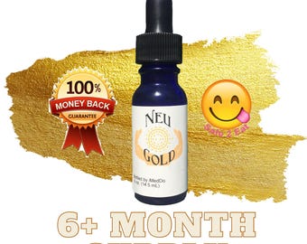 Colloidal Gold Supplement: 10 Nm, 50 PPM Nano Particles - iMedDo NeuGold