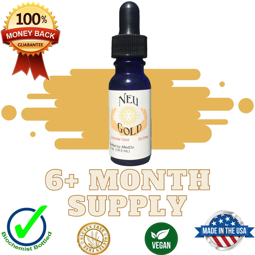 Colloidal Gold: Better Than Ormus! 10 Nm, 50 PPM Liquid Colloidal Gold ...