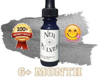 NeuSilver Colloidal Silver: 100 PPM, 10 Nm Nano Particles - 6+ Month Supply