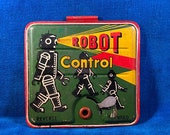 Vintage 1950 s Tin Toy Robot Part Masudaya R-35 remote Control Battery Cover