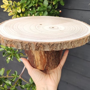 Wooden cake stand Local wood Ash wooden cheese serving board made from  7-16"(18-39cm)Absolutely beautiful wood wedding gift