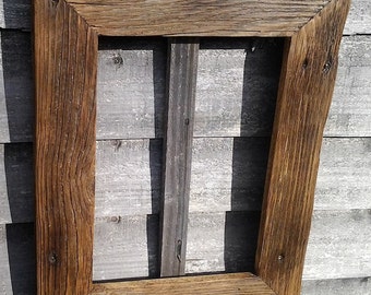 Handmade Reclaimed Oak Picture Frame: Rustic Chunky Wood, A4 A3 A2 A1