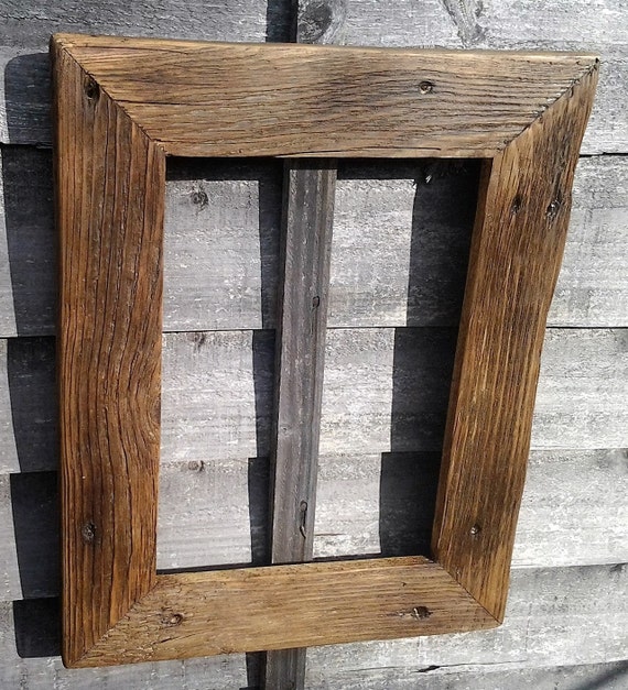 Rustic Dark Wood Picture Frame