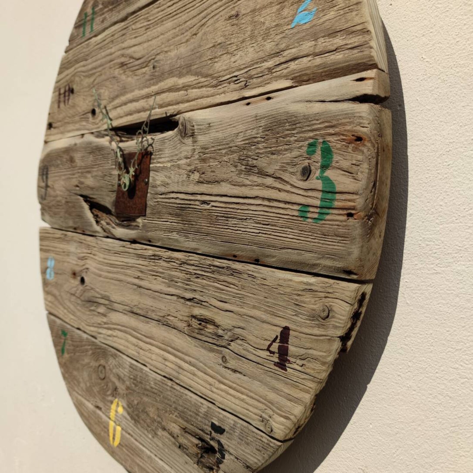 Huge 70cm 27 Diameter Round Driftwood Handmade Wall Etsy UK