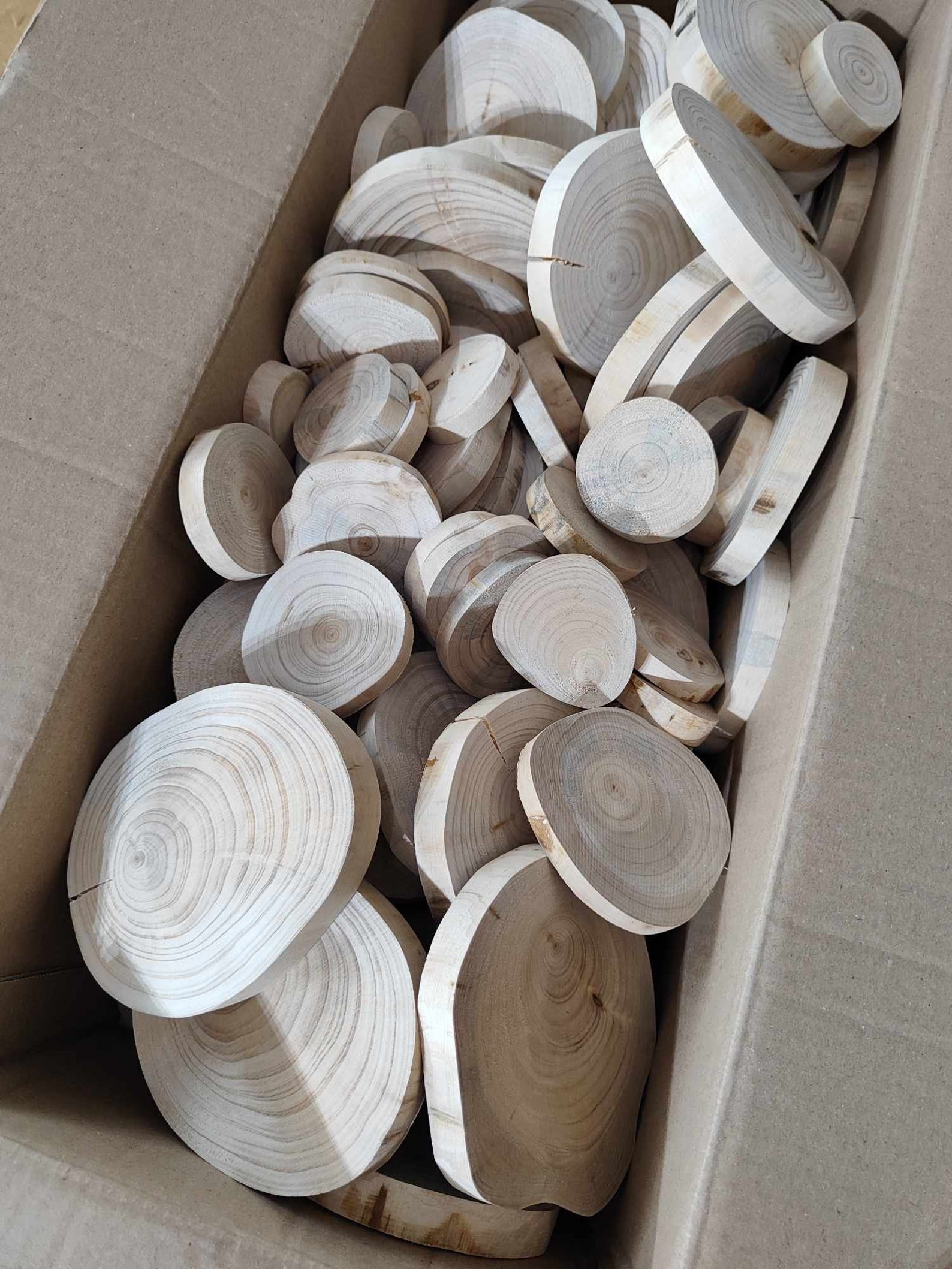 Rustic Log Slice Rustic Conifer Log Slice Set Natural Wood Discs for Crafts & Decor ...