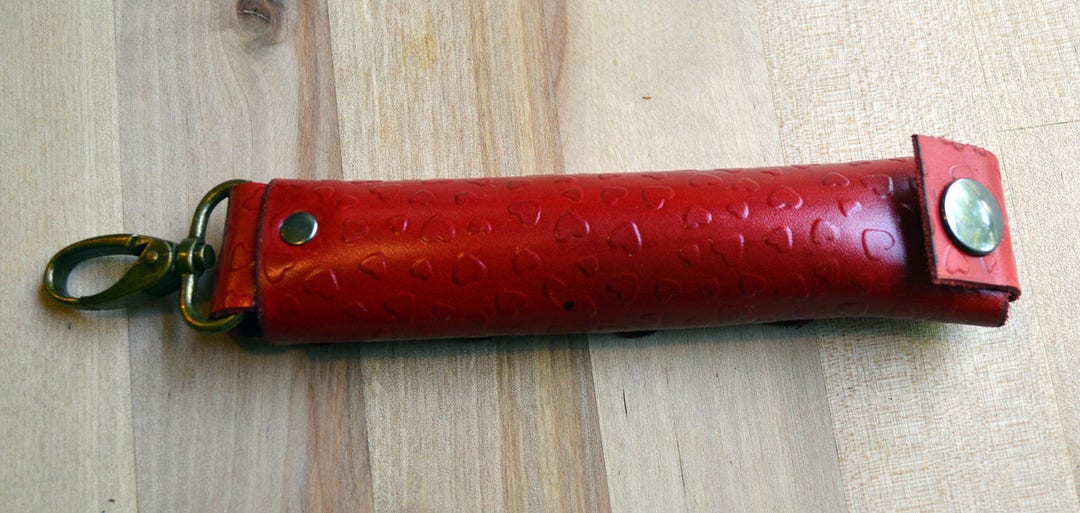 Heart Pattern Leather Dice Holder Fits 7 Polyhedral Dice for Etsy