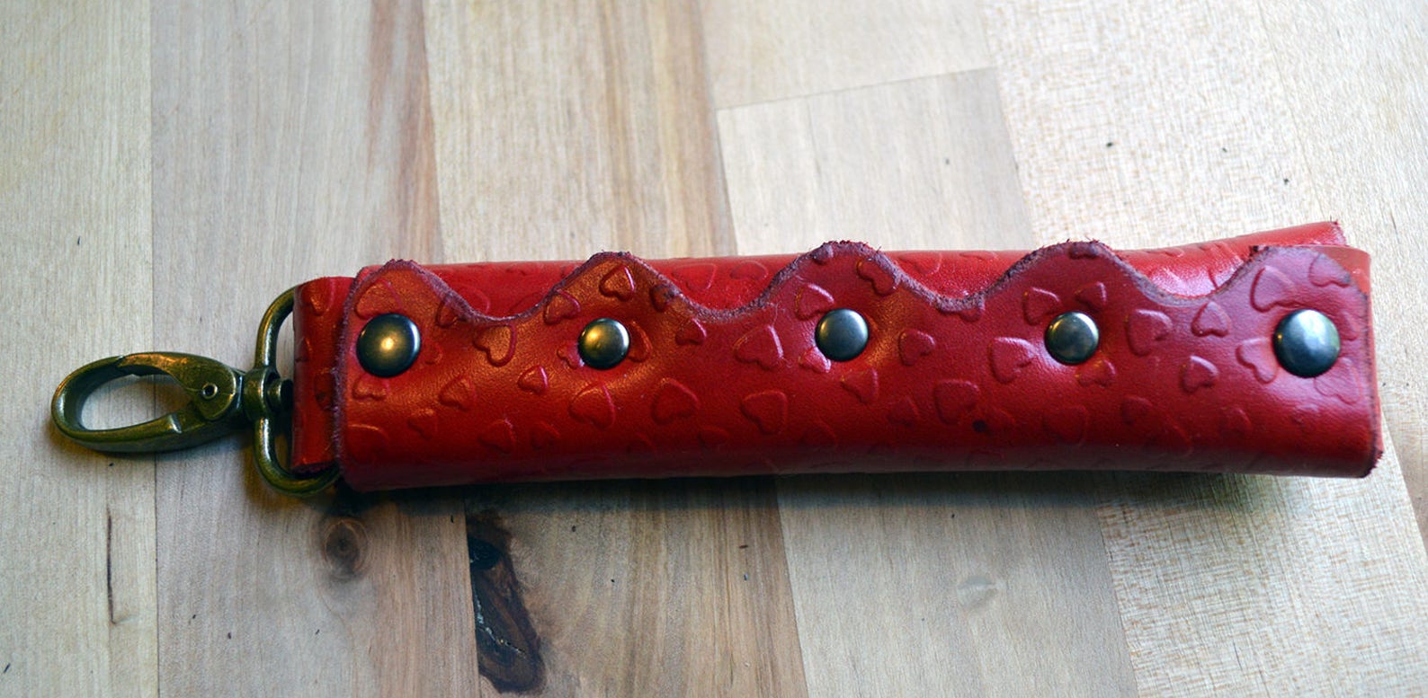 Heart Pattern Leather Dice Holder Fits 7 Polyhedral Dice for Etsy