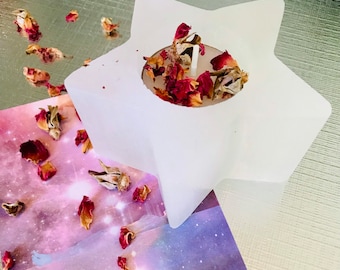 Selenite Star Tea Light
